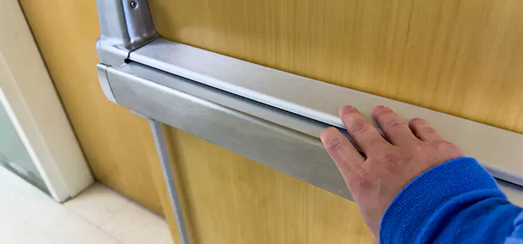 Installing a Push Bar on a Door Oakton